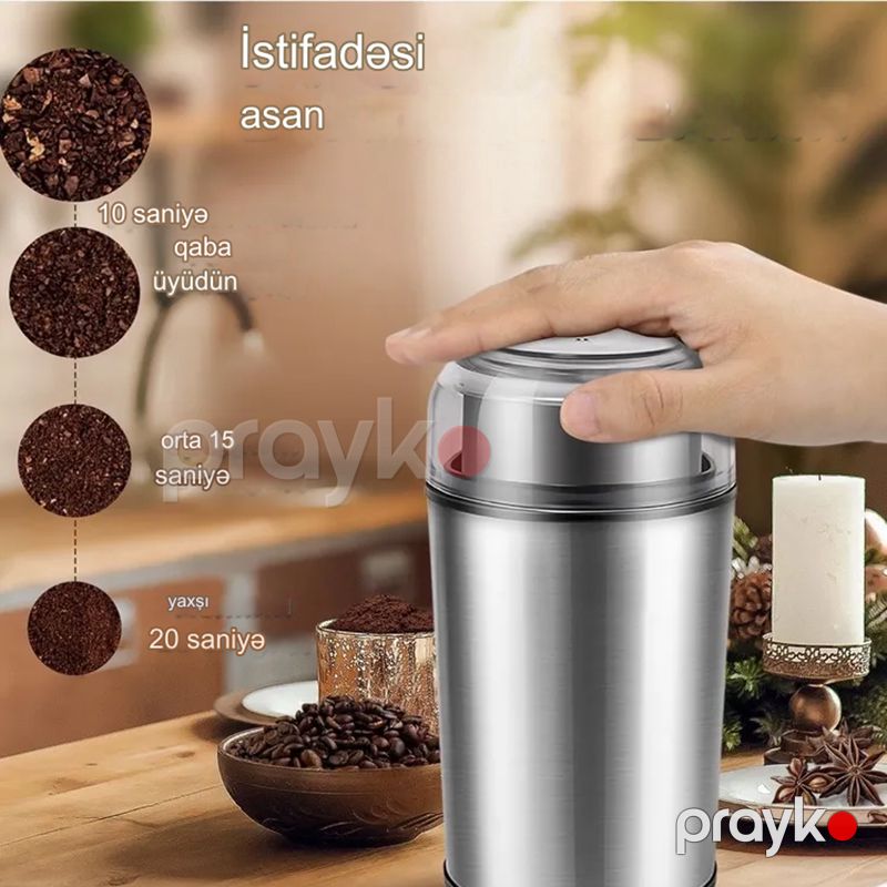 Sonifer SF-3552 Çoxfunksiyalı Üyüdücü Elektrikli Qəhvə Üyüdən Yüksək Keyfiyyətli Qəhvə Çəkən Kofe Ədviyyat Üyüdən — Digər mətbəx texnikası, Bakı (5)