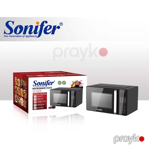 Sonifer SF-4029 Elektrikli Mikrodalğalı Soba Yüksək Keyfiyyətli Soba 800W Gücündə Tutum 23 L — Bakı