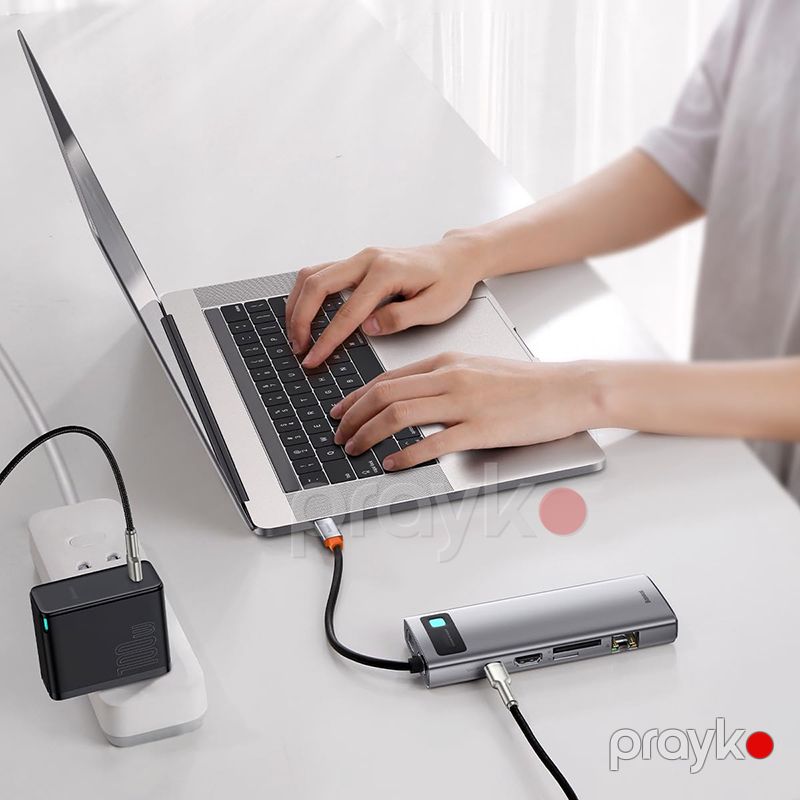 Baseus Metal Gleam Series 11-də 1 Çoxfunksiyalı Tip C Hdmi Çoxfunksiyalı Metal Gleam Series — Telefonlar və qadjetlər, Bakı (3)