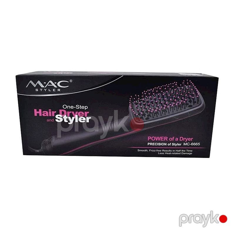 MACstyler Saç Düzləşdirici Daraq Fen MC-6665 Professional Fırça Saç Düzləşdirici Xanımlar Üçün Saç Qurutma Feni — Fən, Bakı (7)