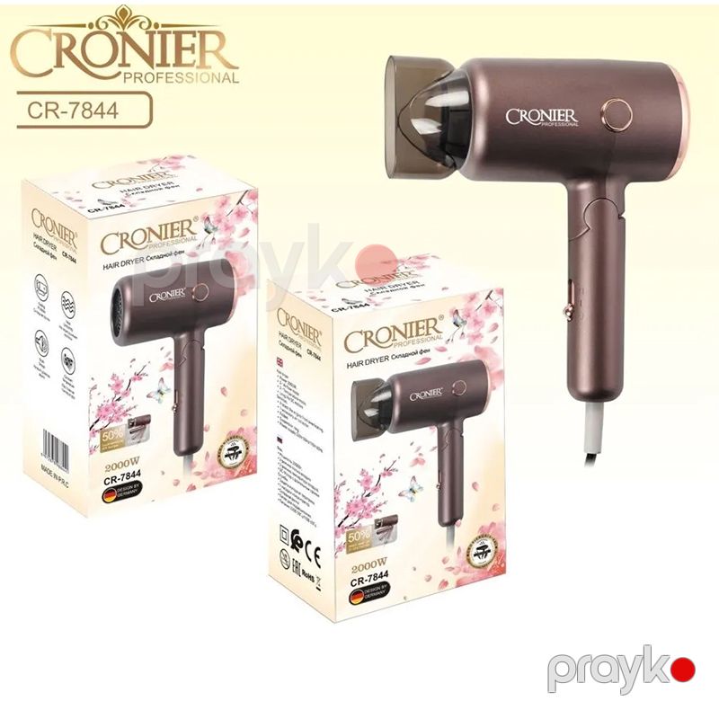 Cronier CR-7844 Elektrikli Fen Saç Qurutma Feni Portativ Hava Feni 2000W — Fən, Bakı (4)