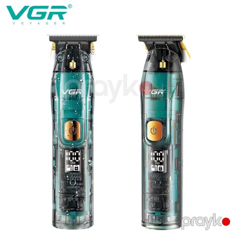 VGR Professional Kişi Saç Kəsmə Maşını Şəffaf Suya Davamlı Təkrar Doldurula Bilən V-961 Saç Makinası — Usturalar, trimmerler və epilyatorlar, Bakı (2)