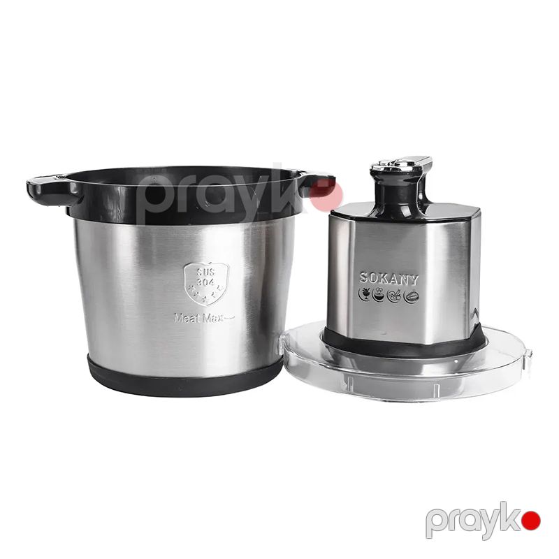 Sokany SK-06033 800 Vt doğrayıcı 8 litrlik qab, Paslanmaz Polad bıçaq, ətçəkən doğrayıcı — Blenderlər, xırdalayanlar və mikserlər, Bakı (6)