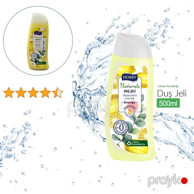 Duş Jeli Naturals Energy Okaliptus Özü & Limon Yağı 500ml Hobby Naturals Energy Duş Jeli — Gözəllik və səhiyyə, Bakı (5)