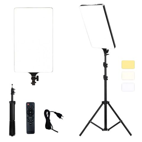 RL19 LED Video İşıq Paneli İşıq, Üçayaqlı Kvadrat Diffuzor İşıq, Stend Fotoqrafiya Lampalı YRL-16 LED Yumşaq İşıq Paneli — Bakı