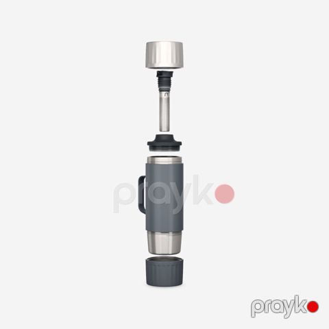 Termos Decathlon Quechua 8901746, izotermal paslanmayan polad, çay süzgəcli, 1500 ml — Bakı
