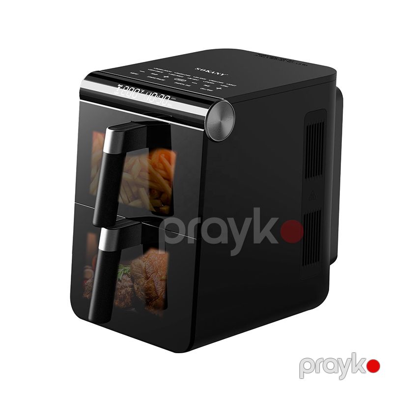 Sokany Airfryer SK-10084 12-13L ikiqat Hava Fritöz Soba Qara Rəqəmsal Displeyli ağıllı hava fritözü — Digər mətbəx texnikası, Bakı (2)