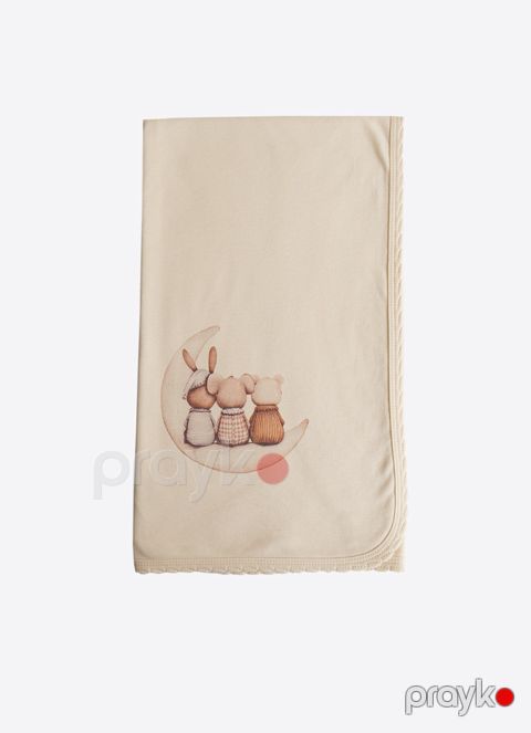Pled Kitikate, pambıq, bej, 80x90 sm — Bakı