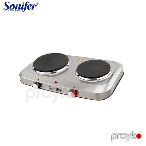 Sonıfer SF-3059 2 Ocaqlı 2500W Elektrik Sobası Mətbəx İstifadəsi Üçün 2 Disk Plitəli Qızdırıcı Elektrikli Pilitə Stolüstü Elektrikli Qızdırıcı — Bakı