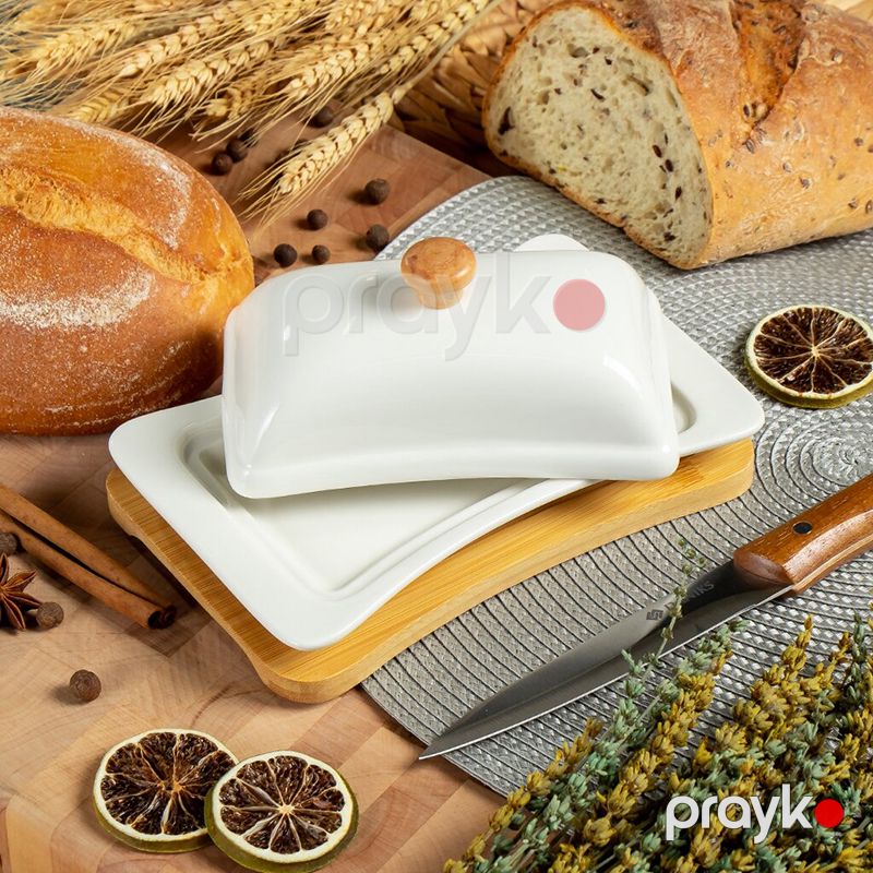 Y4-6617 Bambuk Material Yağ Qabı — Qablar və mətbəx əşyaları, Bakı (5)
