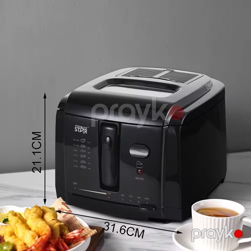Wınnıng Star ST-9200 Çoxfunksiyalı Elektrikli Qızardıcı Hava Fritözü Elektrikli Qızartma Maşını 1500W — Digər mətbəx texnikası, Bakı (4)