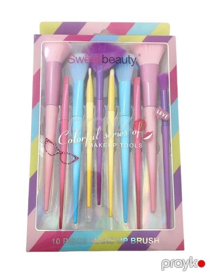 Fırça dəsti Sweet Beauty Colorful Series, 10 əd — Bakı