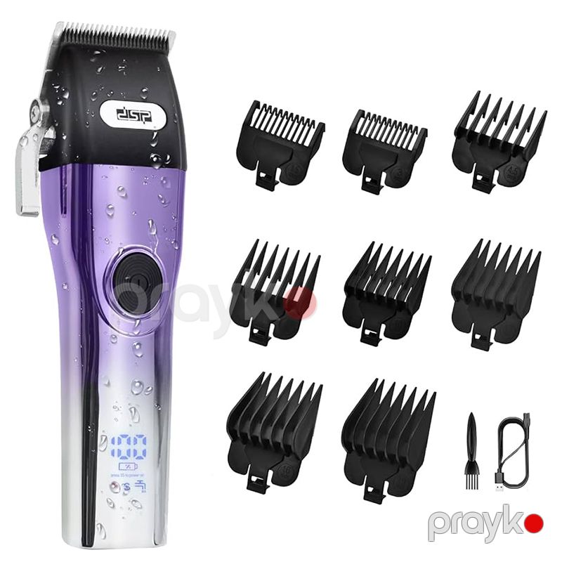 8 Başlıqlı DSP IPX7 Peşəkar Trimmer 6500 rpm Yüksək Sürətə Sahib Paslanmaz Üz Təraş Maşını 1.5-19mm Limit Darağı — Usturalar, trimmerler və epilyatorlar, Bakı (2)