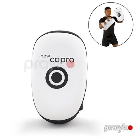 New Capro Uzun Oval Formalı Arxa Tutacaqlı Təlim Lapası Qoruyucu Capro Ağ Qara Lampa — Bakı
