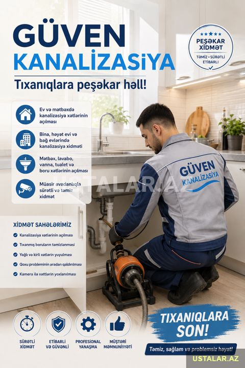 Kanalizasiya təmizləmə xidməti — Bakı