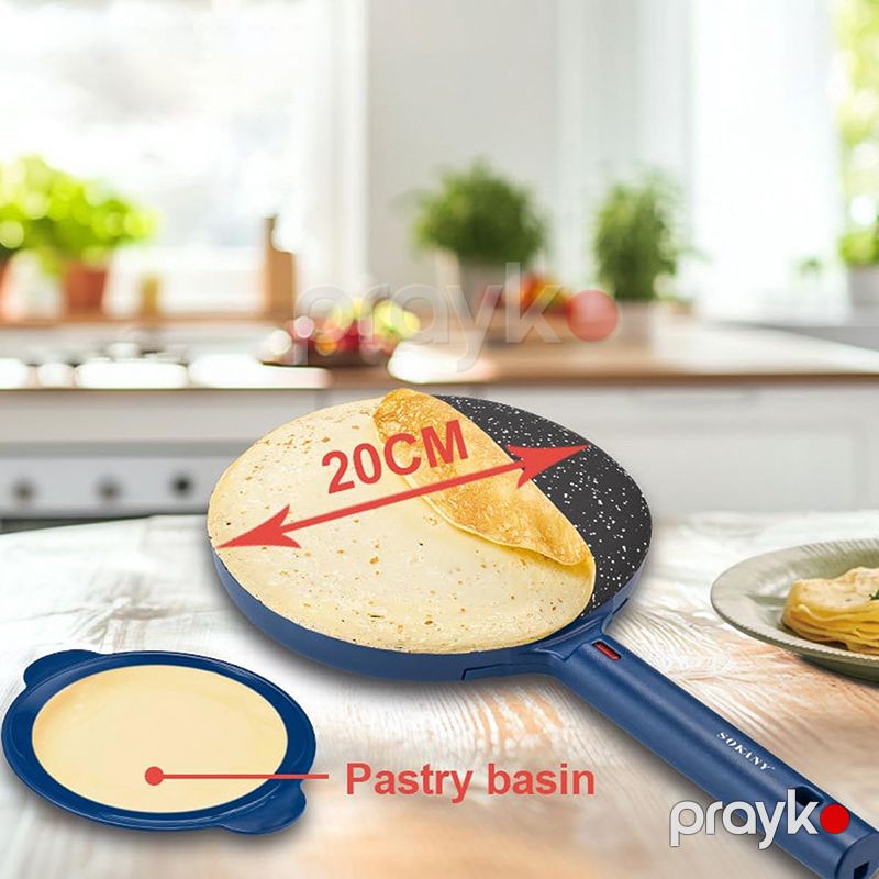 Sokany SK-07057 Krepe Maker Qeyri-yapışdırılmış Bilinçik Hazırlayıcı 600W Krep Hazırlama Maşın — Toster və vaflyasıcı, Bakı (3)