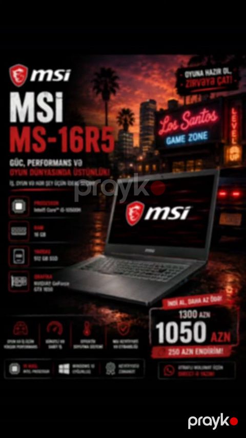 Noutbuk MSİ MS-16R5 — Bakı