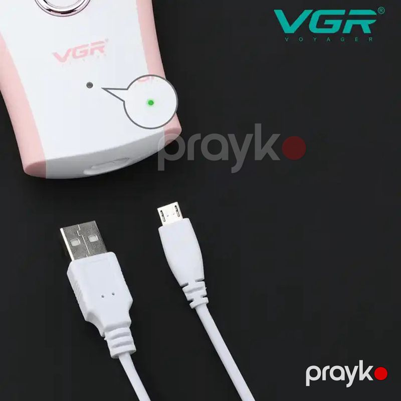 VGR V-705 Epilyator Bədən Təraş Aparatı Qadınlar üçün Akkumulyatorlu Professional Elektrikli Lady Epilator — Usturalar, trimmerler və epilyatorlar, Bakı (4)
