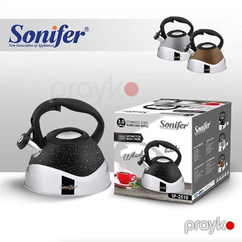 Sonifer SF-2510 Yüksək Keyfiyyətli Çaydan Paslanmaz Polad Qranit Çaydan Tutum 3L — Bakı