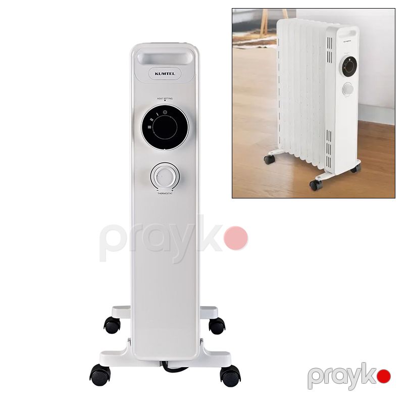 Kumtel 9 Dilim Ağ Radiator Kum-1225S — Isıtıcılar və isı ventilatorları, Bakı (3)