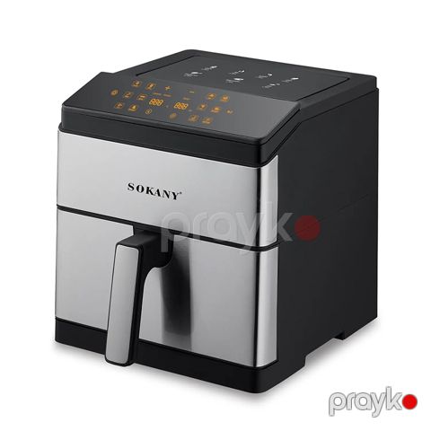 Rəqəmsal Fritür Sokany SK-10044 Çoxfunksiyalı 2200w 9.5L Paslanmayan Polad Qril Hava Fritöz Ağıllı Air Frey — Bakı