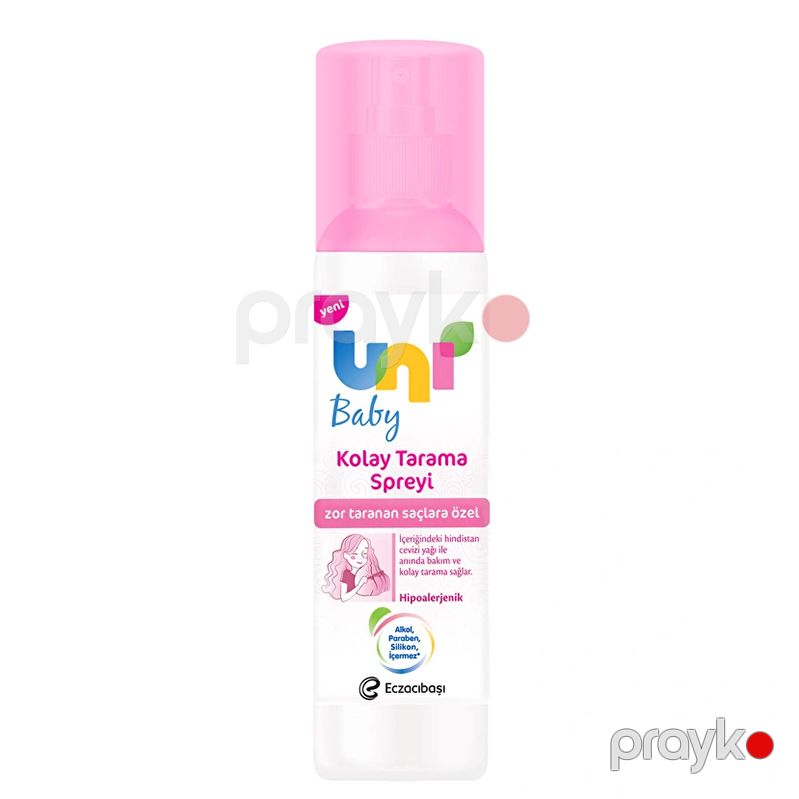 Uni Baby Kolay Tarama Spreyi 200 ml Saçlar Üçün Kolay Tarama Spreyi Uşaqlar Üçün Ətirli Saç Spreyi — Mallar, Bakı (2)