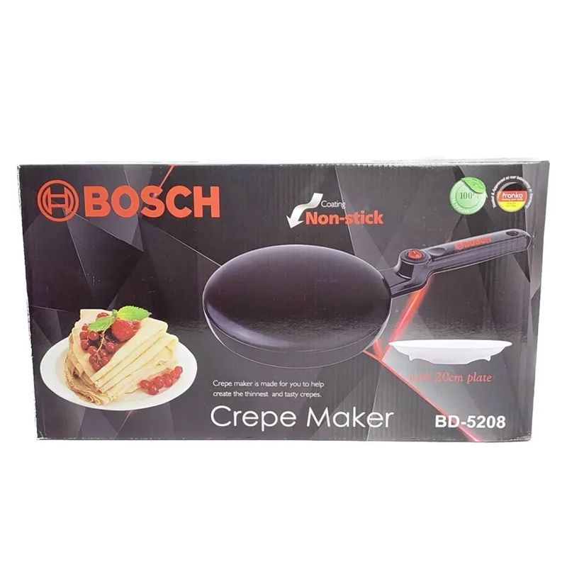 Elektrikli Krep Hazırlayan BD-5208 Bosch Pancake Bişirici Yapışmaz Mətbəx Tosteri 650W Gücündə Portativ Toster — Toster və vaflyasıcı, Bakı (6)