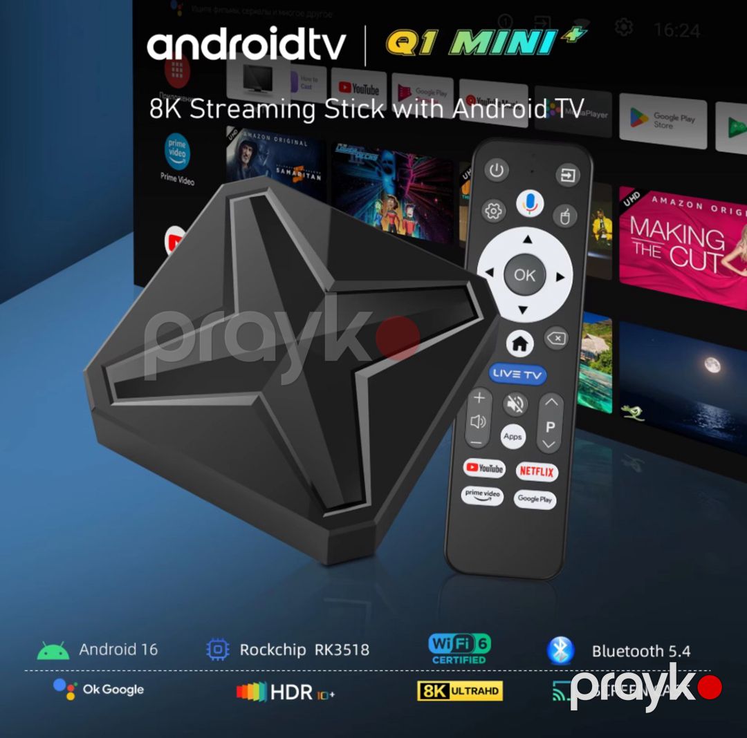 Smart TV Box Q1MINI 128GB/8GB 2026 — TV və Video, Bakı (9)