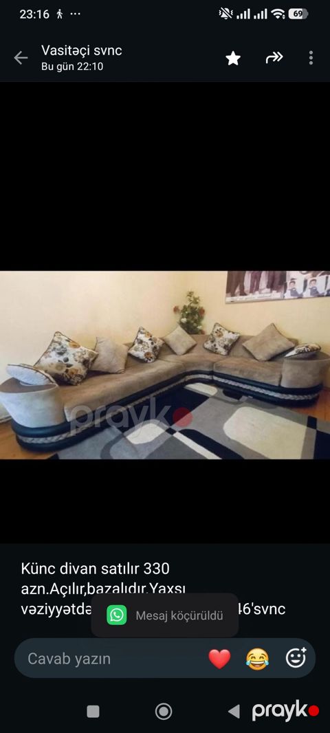 Künc divan satılır 330 azn.Açılır,bazalıdır.Yaxşı — Bakı