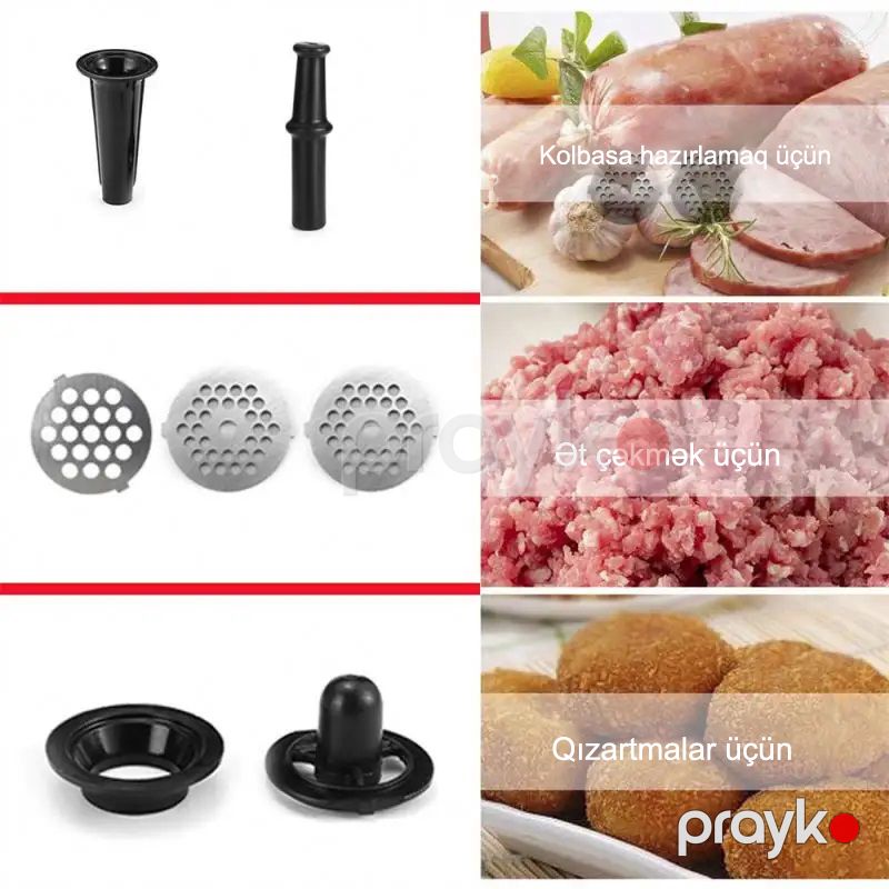 Sokany Çoxfunksiyalı Elektrikli Ətçəkən Populyar Mətbəx Professional Ətçəkən Maşın 3200 W Gücə Məxsus — Digər mətbəx texnikası, Bakı (5)