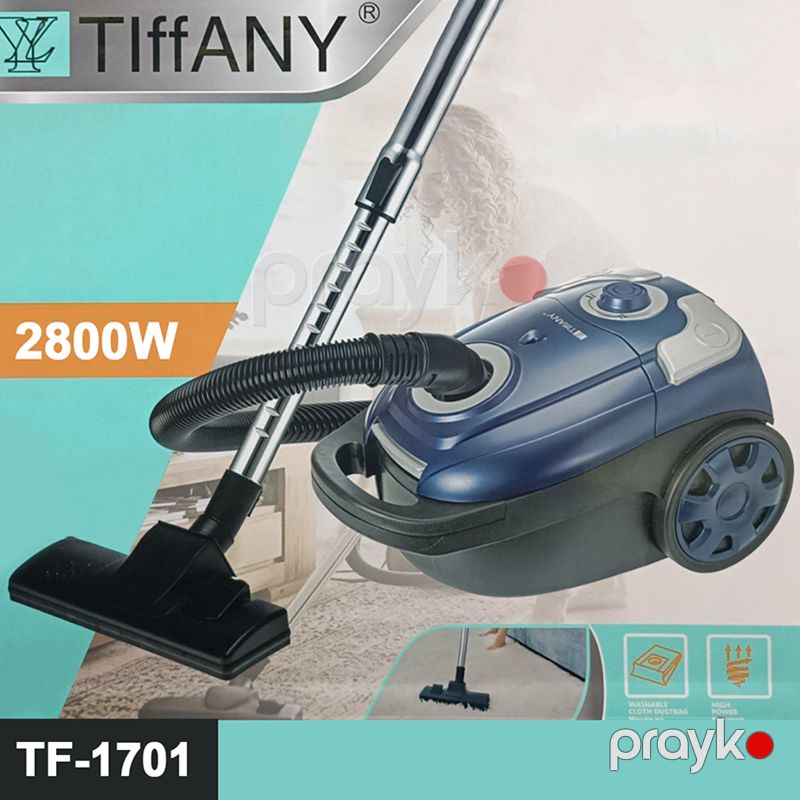 Tıffany Elektrikli Məişət tozsoranı TF-1701 Yüksək Güclü Mavi Rengli Peşəkar Döşəmə Tozsoranı 2800W Güc W280 — Tozsoran, Bakı (2)