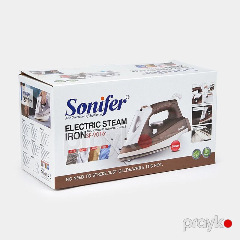 Sonifer SF-9016 Masa Üstü İstifadə Üçün Küksək Güclü Keramika Altlıqlı Elektrikli Buxarlı Ütü 2400W — Ev texnikası, Bakı (7)