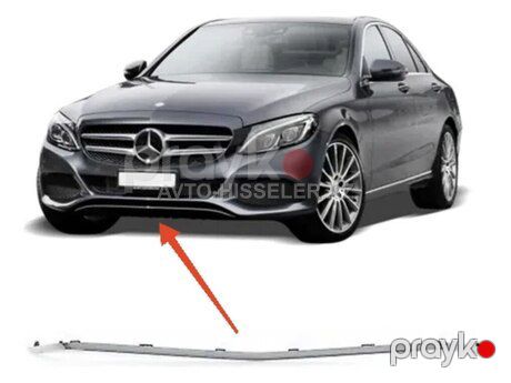 Mercedes W205 C205 bufer nikeli kantı xrom — Bakı