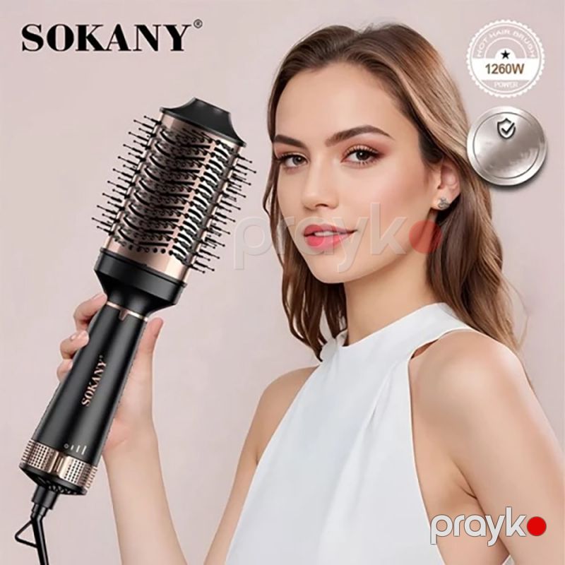 Sokany SK-15055 İsti Hava Feni və Saç Formalaşdırıcı Fırça — Fən, Bakı (4)
