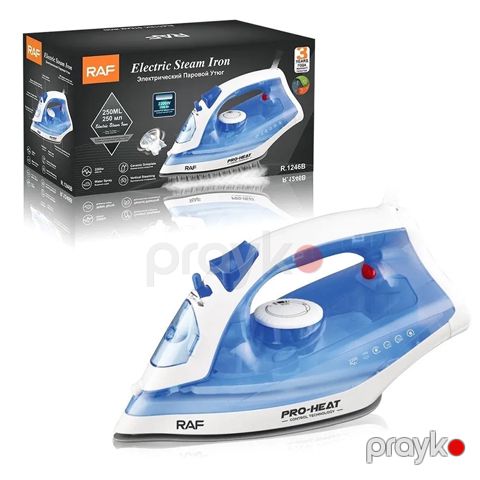 RAF R.1246B Buxarlı Ütü Keramika Altlıqlı Buxarlı Ütü 2200W — Bakı