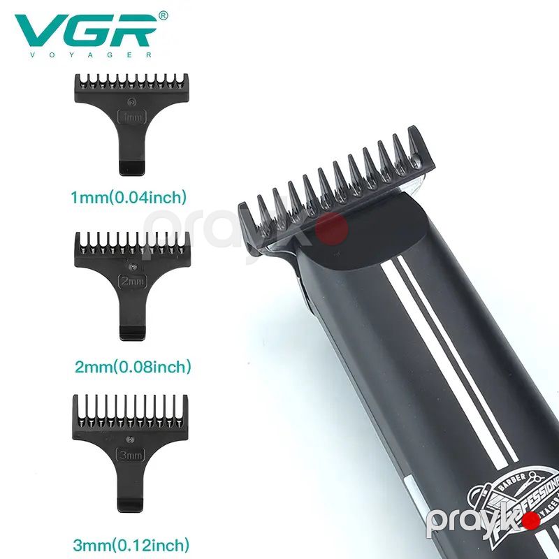 VGR 007 Kişilər üçün Professional Elektrikli Saç Kesmə Makinası USB Şarj Edilən Təraş Makası Metal Trimmer VGR V007 — Usturalar, trimmerler və epilyatorlar, Bakı (5)