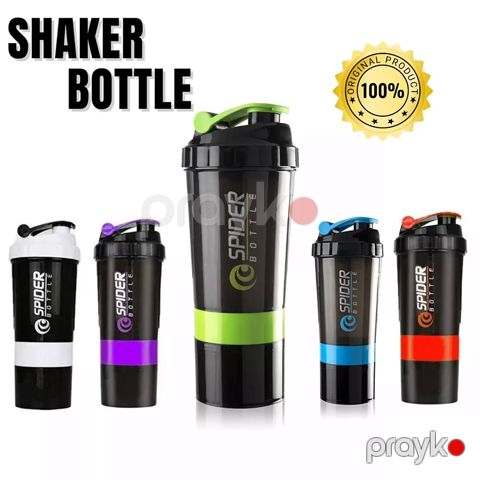 Shaker Bottle İdman Üçün Şeyker Protein Üçün Su Qabı Protein Saxlama Qabı İlə Rengli Şeyker Sports Gym Protein — Bakı