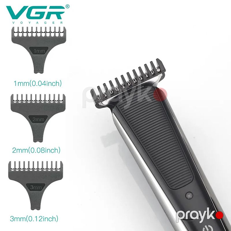 Kişilər üçün Professional VGR Saç Kəsmə Makinası 0mm 600 mAh Elektrikli Simsiz Saç Kəsmə Makinası — Usturalar, trimmerler və epilyatorlar, Bakı (5)