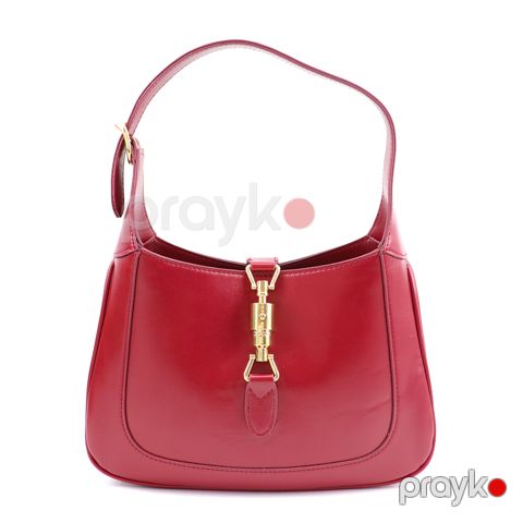 Qadın Çantası Guccı Little Jackie 1961 Hobo Qırmızı Dəri Çanta — Bakı