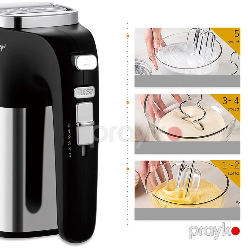 Sonifer SF-7077 Çoxfunksiyalı Mikser Beş Sürətli Mikser Paslanmaz Polad Mikser 500 W — Blenderlər, xırdalayanlar və mikserlər, Bakı (7)