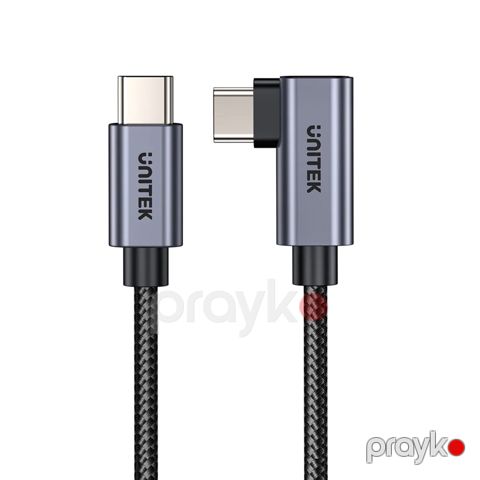 Unitek 100W Usb-c kabel — 90° bucaqlı şarj kabeli — Bakı