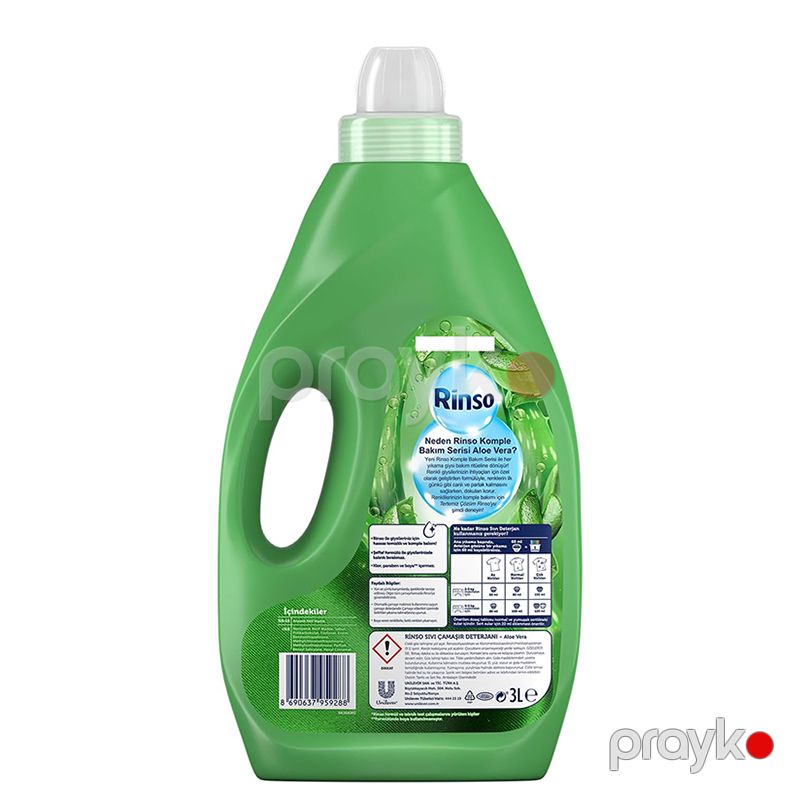 Rinso Sıvı Çamaşır Deterjanı Renkliler İçin Aloe Vera Deterjanı 3 L Renkli Kiyafet Bakım Serisi Paltaryuyan Üçün Yuyucu Maye — Mallar, Bakı (6)
