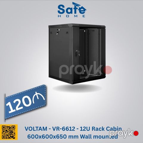 Voltam - VR-6612 - 12U Rack Cabin 600x600x650 mm Wall mounted — Bakı