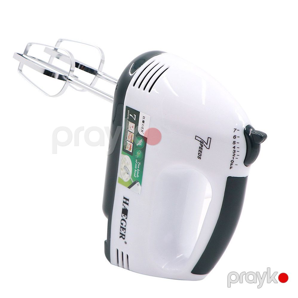Haeger HG-6633 mini əl mikseri yumurta çırpıcı 7 sürətli 260Vt gücündə paslanmaz polad başlıqlar — Blenderlər, xırdalayanlar və mikserlər, Bakı (8)