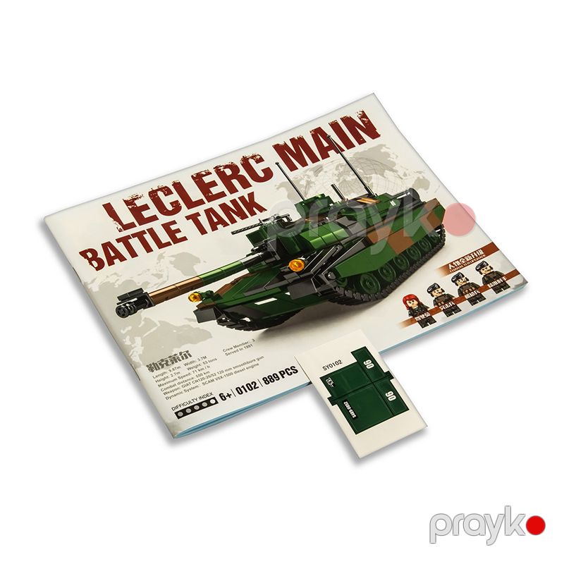 Leclerc Əsas Döyüş Tankı SY0102 Konstruktor Hərbi Tank Blok Kərpicləri 889 ədəd — Oyuncaqlar, Bakı (5)