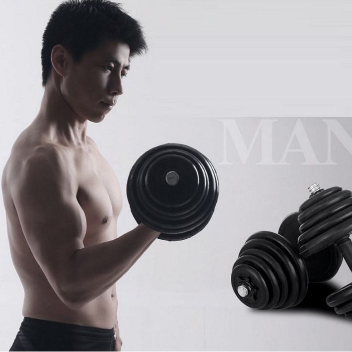 Qantel Dəsti 30kq Kauçuk Qantel Dəsti 2x 15kq — Fitness və simulyatorlar, Bakı (5)