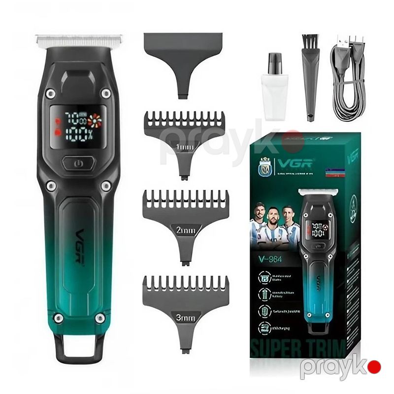 VGR V-964 Turbo Saç Kəsici, Simsiz Doldurula Bilən Professional Kişi Saç Kəsicisi üzqirxan maşın — Usturalar, trimmerler və epilyatorlar, Bakı (4)