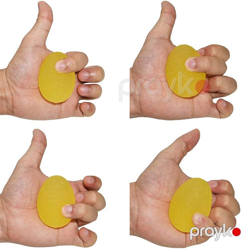 Əl Məşqi Üçün Power Ball Yumurta Formalı Rəngli Əl Məşq Topları Masaj Funksiyalı Yumuşaq Espander Masaj Topu — Fitness və simulyatorlar, Bakı (4)