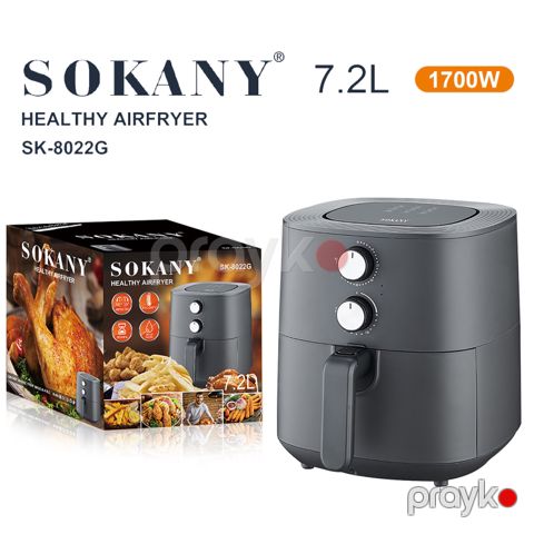Funksional Sokany SK-8022G Fritöz 1700W 7.2L Böyük Tutumlu Air Fryer — Bakı