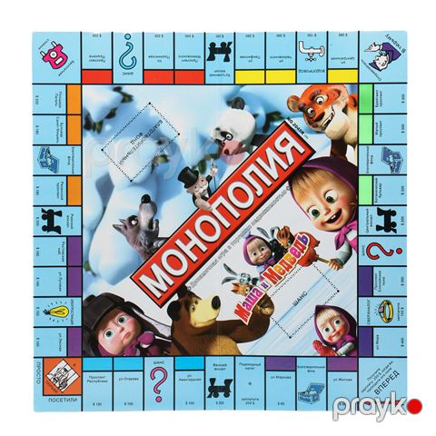 Uşaqlar üçün Monopoliya oyunu ən yaxşısı Stolüstü oyun "Maşa və Ayı" Monopoly — Bakı